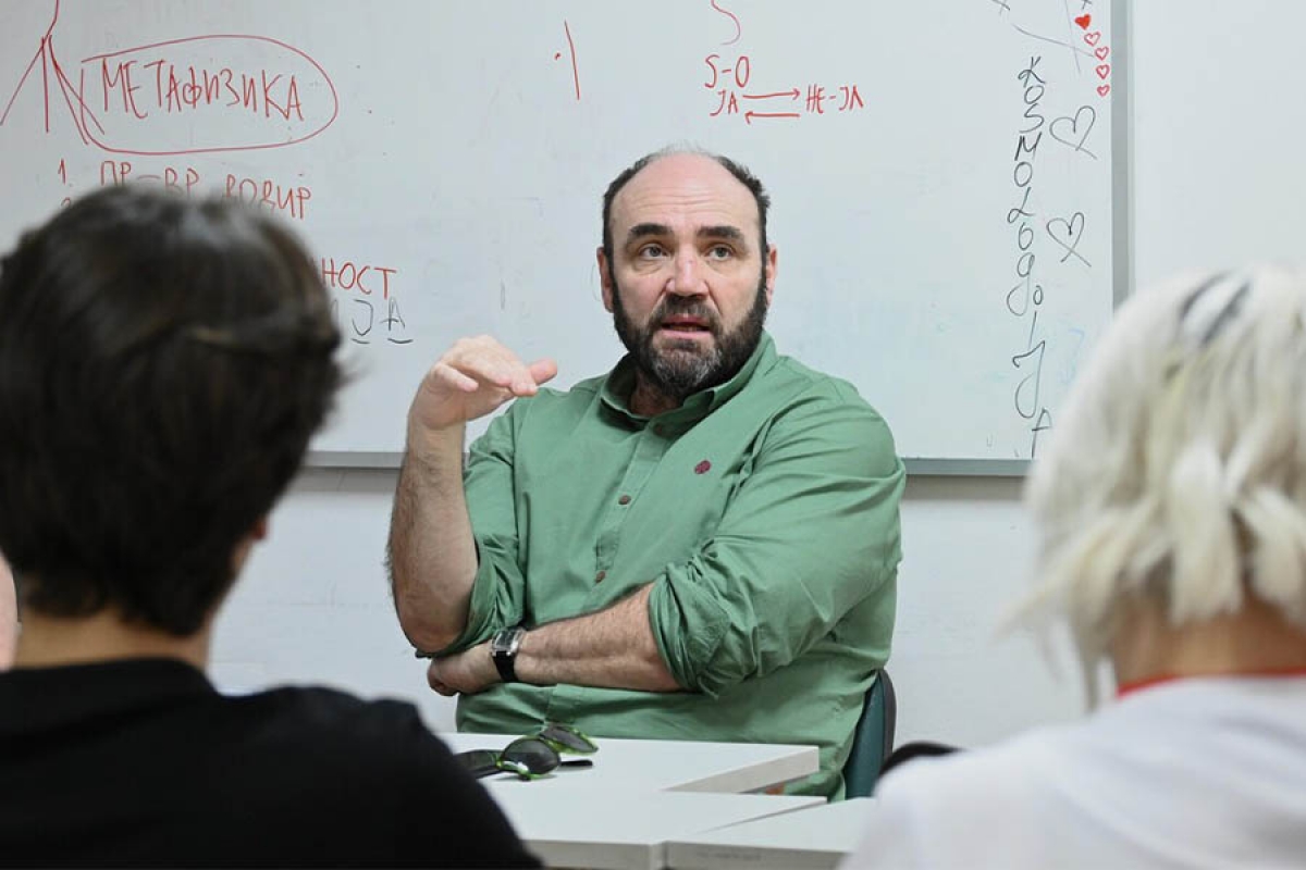 Održan razgovor Zorana Panovića sa studentima