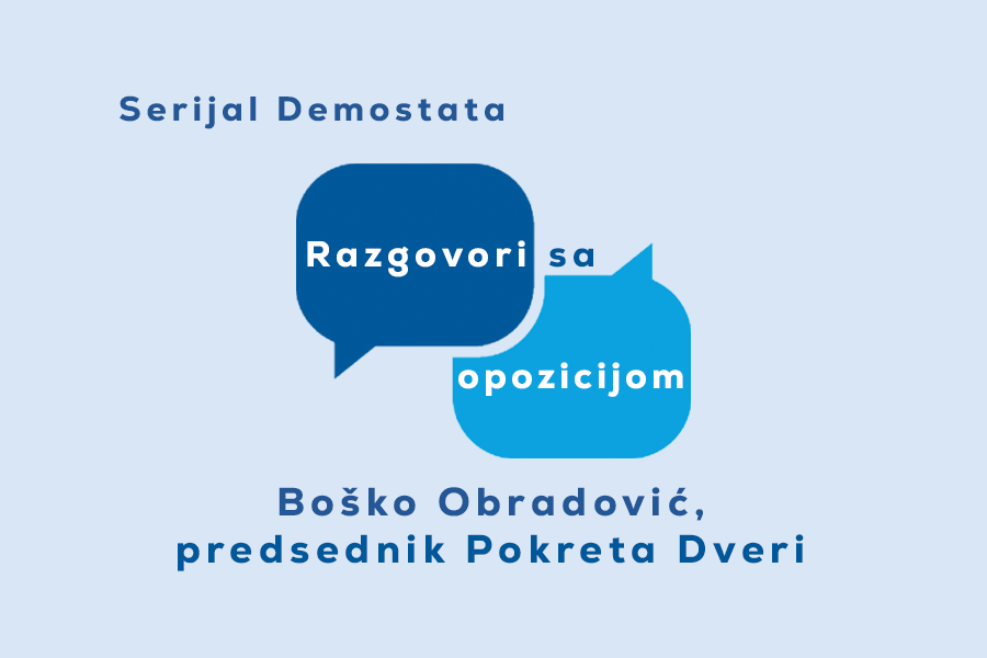 Obradović: Bez prelaska dela birača vlasti na stranu opozicije nema pobede nad režimom